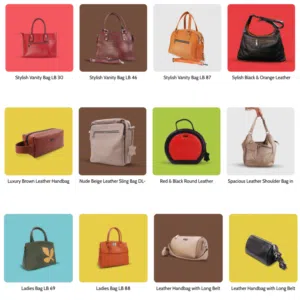 Stylish Genuine Leather Ladies Handbags  حقائب نسائية جلد طبيعي فاخرة