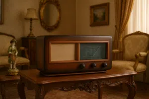 راديو انتيك صناعة 1939هولندي لمبات اصلي على حبة بلاده شغال بالصلاة على النبي للمهتمين بدون اف ام