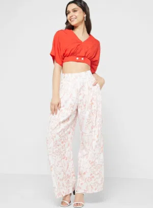طقم نسائي قطعتين (إطلالة صيفية راقية