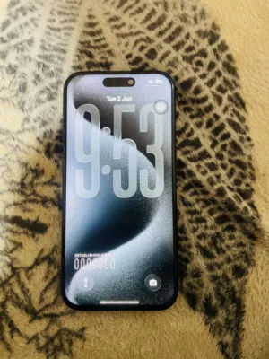 I phone 15 pro, battery health 88, display change fast quality, 128 gb storage, look like new,