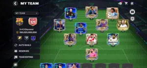 حساب فيفا موبايل 122 over و 100 الف جيم