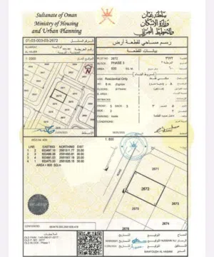 ارض للبيع في العامرات الحاجر حيم موقع ممتاز على شارع