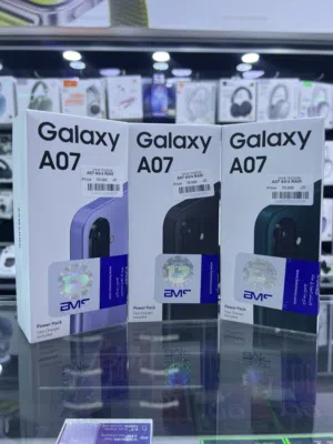 Samsung A07 ( 64 GB / 4+4 RAM )  سامسونج اي 07 الجديد كليا من شركة  سامسونج مع شاحن اصلي بالكرتونة
