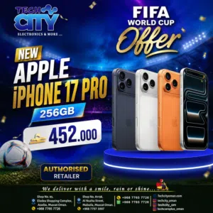 Apple iPhone 17 Pro – 256GB  Brand New  Available at Tech City Oman