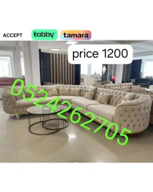 Your Perfect Living Room Upgrade – طقم كنب 6 مقاعد لترقية ديكور بيتك