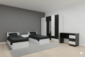 غرفة نوم خشب لاتيه مستعمله للبيع بسعر مغري