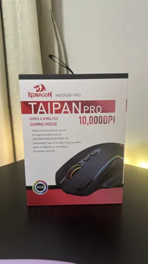 ماوس ألعاب Redragon Taipan Pro لاسلكي وسلكي RGB للبيع