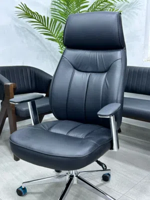كراسي جلد ادارية مستوردة كراسي مكتب جلد كراسي مكتبية جلد مريح جدا كراسي جلد متحرك  OFFICE CHAIR
