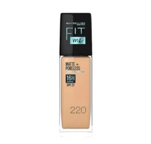 Maybelline Fit Me Foundation 220 Original  Matte + Poreless SPF22  Long Lasting Smooth Skin