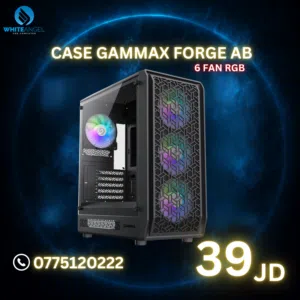 Case Gammax Forge AB – 6 Fans RGB White Angel – عمّان البيادر بسعر مميز
