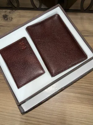 محفظتين جلد طبيعي من كيمجي جديده