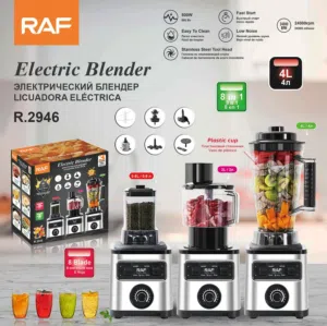 محضرة الطعام من شركة RAF الأفضل 8في 1 صناعي سعة شاف 4لتر جامبو 800 واط فعلي