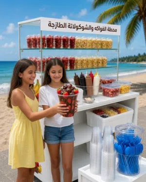 مطلوب شيف أو شخص لديه خبرة في تجهيز وتقديم الفواكه بالنيوتيلا.