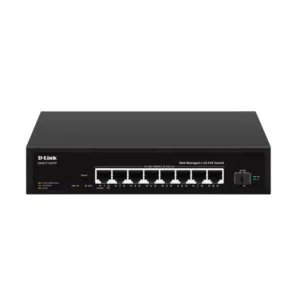 D-link DMS-F109TP 8-port 2.5G PoE with 1-Port SFP+ Web Management Desktop Switch سويتش مكتبي