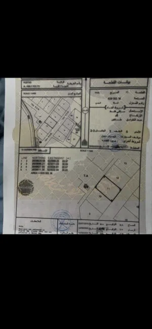 Residential Land for Sale in Al Batinah Rustaq