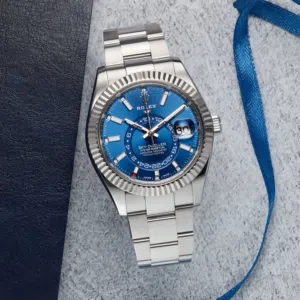Rolex Sky-Dweller Oyster Perpetual Watch Blue Dial Luxury Watch