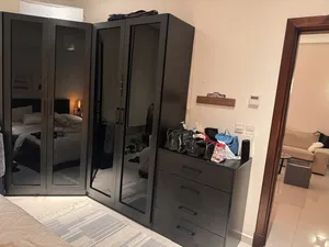 Black with inside light wardrobe and chest of drawers