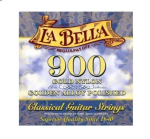 اوتار لابيلا كلاسيك جيتار – La Bella 900 Gold Nylon Classical Guitar Strings Medium