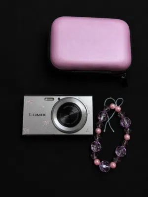 كاميرا باناسونيك لوميكس (Panasonic LUMIX SZ3) فضي كلاسيك - نظيفة جداً مع ملحقاتها