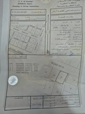 Residential Land for Sale in Al Dakhiliya Sumail