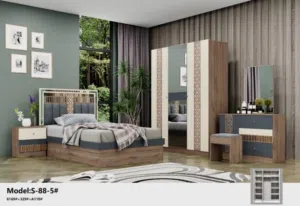 SINGLE BEDROOM SET WITH MATTRESS WITH FITTING/غرف نوم واھد نفر مع دوشج مع ترکیب