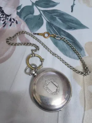 ساعه لونجين سويسري فضه انتيكه اصليه عام 1906