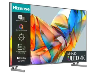 Hisense 55" ULED 4K Smart TV (Special Edition). Perfect for movie nights and next-gen gaming.