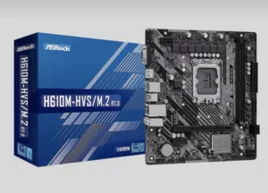 مذربورد AsRock H610M-HVS/M.2 R2.0 (تدعم الجيل 12/13/14)