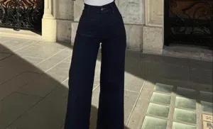 dark blue jeans