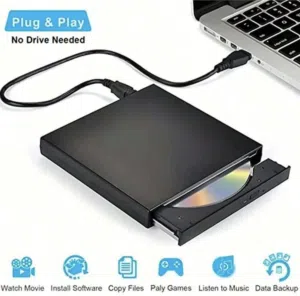قارئ dvd - Cd خارجي محمول سهل وسريع جدا فعال وحجمه صغير بمنفذ Usb سهل التوصيل والتشغيل