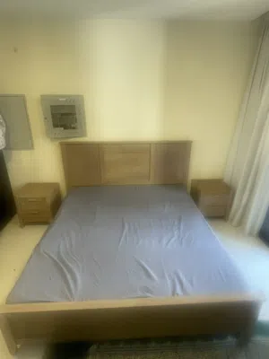 Bed ,2 side tables,dressing table and cupboard