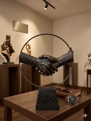 تمثال المصافحة الفاخر - صناعة إسبانية (Gracia Gallery)