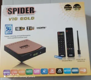 رسيفر سبايدر v10 GOLD