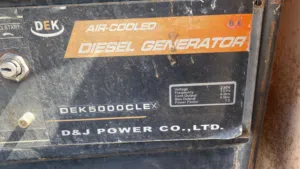a truk with generator