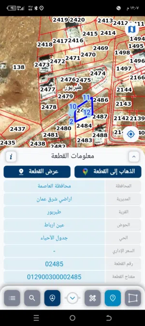 Residential Land for Sale in Amman Tabarboor