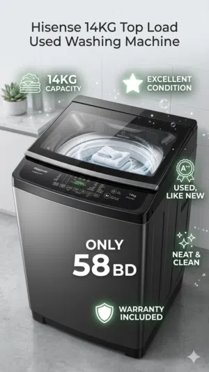 Hisense 14KG Top Load Used Washing Machine Excellent Condition Looks Like New very Neat & Clean 58BD