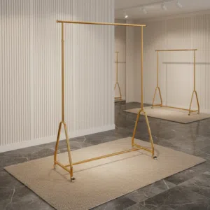 علاقة ملابس معدنية فاخرة بلون ذهبي - OSH-2225