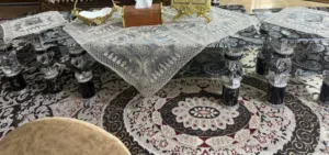 سيت طبلات تقديم زجاجي