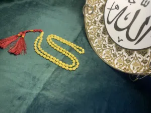 سبحه كهرب بيض حمام شجريه تدرج ولون طبيعي هادئ