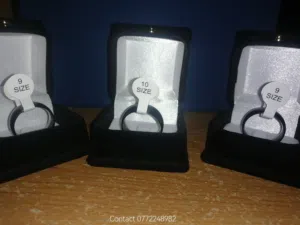 خاتم تنجستن رجالي للبيع