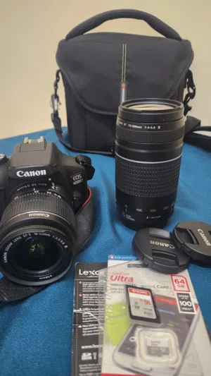 Canon 4000D DSLR  & LENCE for sale