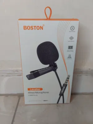 مايك بوسطن Boston MM-01 Lavalier سلكي (3.5mm) Boston MM-01 Wired Lavalier Microphone (3.5mm)