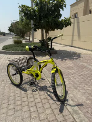 سيكل ابو ثلاث كفرات اصفر