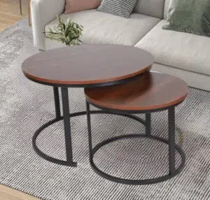 طبلة وسطيه ثنائيه (قطعتين) خشب قياس الطاوله الكبيره 70 سم وارتفاع 45 cm قياس الطاوله الصغيره 50سم و
