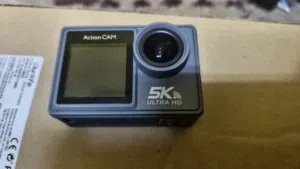 كاميرا أكشن 5K الترا اتش دي (Action Cam 5K Ultra HD) مع كامل ملحقاتها - شبه جديدة