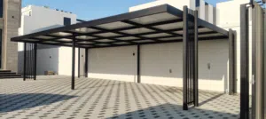 High-Quality 1 Car Parking Steel Shed  Protect your valuable vehicle from sun, rain, and storms