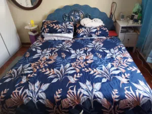 king size bed with 2 side table only 15 omr