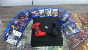 PS4 pro  14 سيدي  يدتين  ب75 وقابل