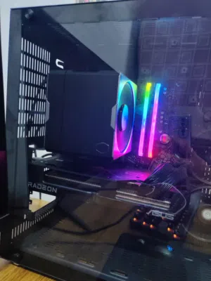 السعر 1525 الف ASUS DUAL RX 7800 XT 16GB المعالج AMD R5 5500 TRY