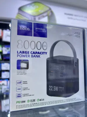 PowerBank HOCO باوربانك بقوة 80 الف مل امبير من شركة هوكو العالمية 6 مخارج شحن
